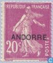 Opdruk op Franse zegel