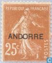 Opdruk op Franse zegel