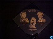 In Memoriam tegel met John F Kennedy, Robert F. Kennedy & Martin Luther King