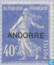 Opdruk op Franse zegel