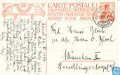 Briefkaart installatie UPU monument 1909