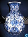 Delfts Blauwe Vaas - 30h x 12/20 cm - +/- 1980 