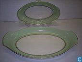 pastel mintgroen servies