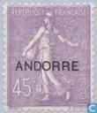 Opdruk op Franse zegel