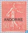 Opdruk op Franse zegel