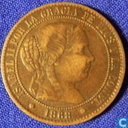 Spanje 2½ centimos de escudo 1868 