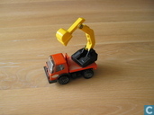 Tonka Mites oranje met gele schepauto