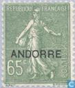 Opdruk op Franse zegel