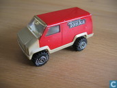 Mini Tonka van red and beige