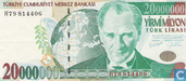 Turkije 20 Miljoen Lirasi 