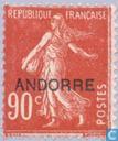 Opdruk op Franse zegel