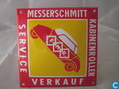 Emaille Bord : ''Messerschmidt Kabinenroller''