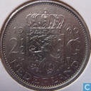 Netherlands 2½ gulden 1969 (rooster) "v2k2"