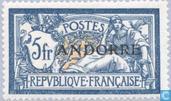 Opdruk op Franse zegel