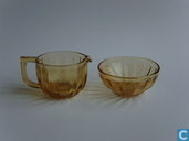 Glass / crystal - Kristalunie - Bambusa Roomstel amber