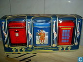 3 Theeblikjes (Postbox, Guard and Telephonecell)