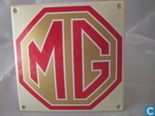 Emaille Bord : ,,MG''