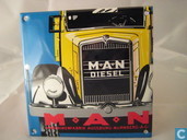 Emaille Bord : ,,M.A.N Diesel