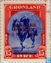 15 blauw/rood