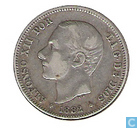 Spanje 2 pesetas 1882  