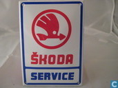 Emaille Reklamebord : Skoda