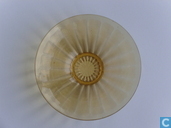 Glass / crystal - Kristalunie - Bambusa schaal amber
