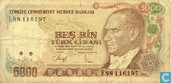Turkije 5000 Lirasi 