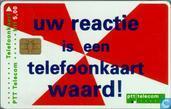 Uw reactie is een telefoonkaart waard!