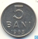 Roemenië 5 bani 1963