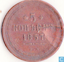 Rusland 5 kopeken 1857 EM