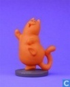 The red male dancing