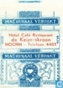 Sugar packet - Wrappers - Hotel Café Restaurant De Keizerskroon