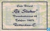 Café Billard "Gé Slieker"