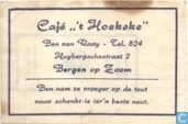 Café "'T Hoekske" Ben Van Raay   Tel. 824