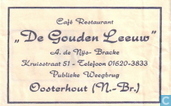 Café Restaurant "De Gouden Leeuw"