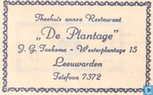 Theehuis annex Restaurant "De Plantage"