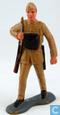 British soldier marching