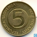 Slovenië 5 tolarjev 1996