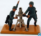German Mortar with crew
