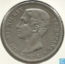 Spanje 5 pesetas 1876