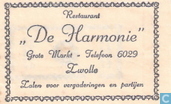 Restaurant "De Harmonie"