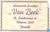 Automatiek Snackbar "Van Beek"