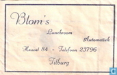 Blom's Lunchroom