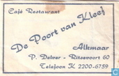 Café Restaurant De Poort van Kleef 