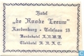 Suikerzakje - Zakjes - Hotel "De Roode Leeuw"