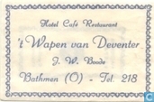 Hotel Café Restaurant 't Wapen van Deventer