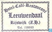 Hotel Café Restaurant Leeuwendaal