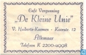 Café Vergunning "De Kleine Unie"