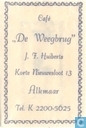 Café "De Weegbrug" 