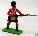 Soldier, rifle with bayonet at the ready